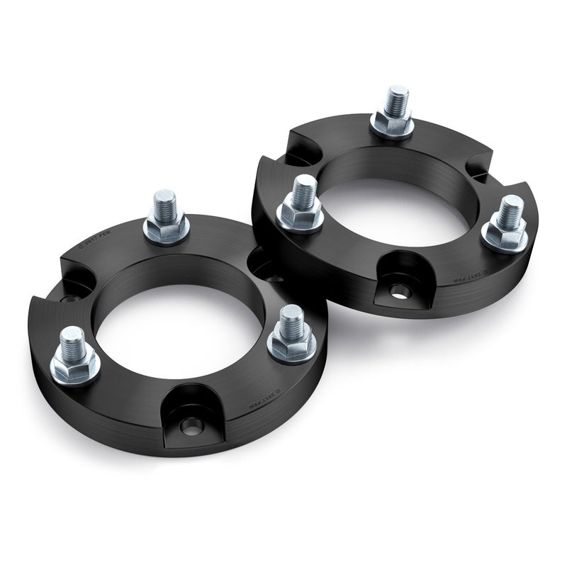 RockTrix Front Suspension Lift Kit - 1.5 inch Lift - Compatible with 2005-2021 Toyota Tacoma (6-Lug), 2003-2021 4Runner, 2007-2014 FJ Cruiser (4WD) - Leveling Kit Strut Upper Top Aluminum Spacers Accessories - Image 1